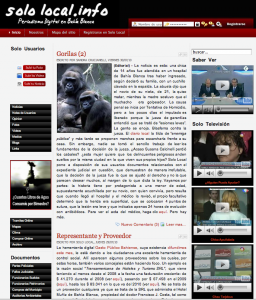 Page d'accueil de SoloLocal.info