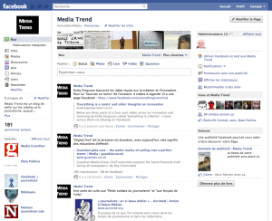 Page fan Facebook, Media Trend