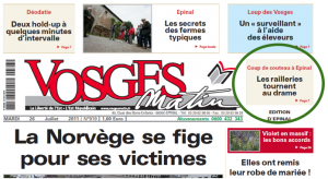 La Une de Vosges Matin, du 26 juillet 2011